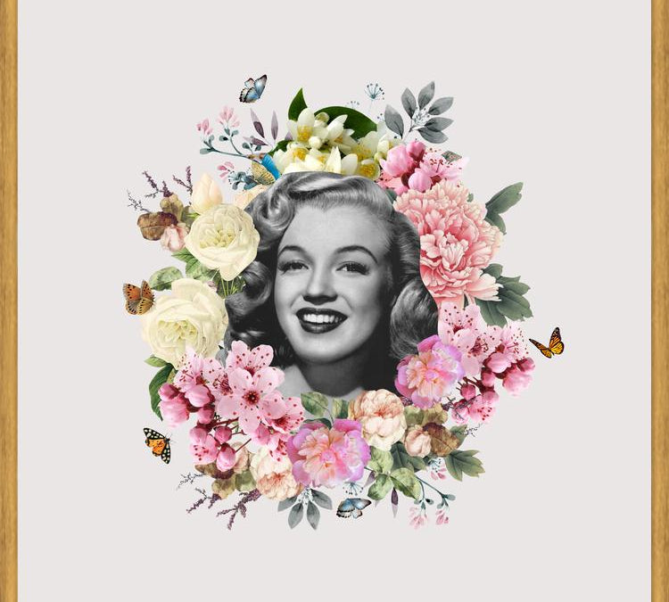 Cuadro Kitsch Flowers Portraits - Marilyn Light