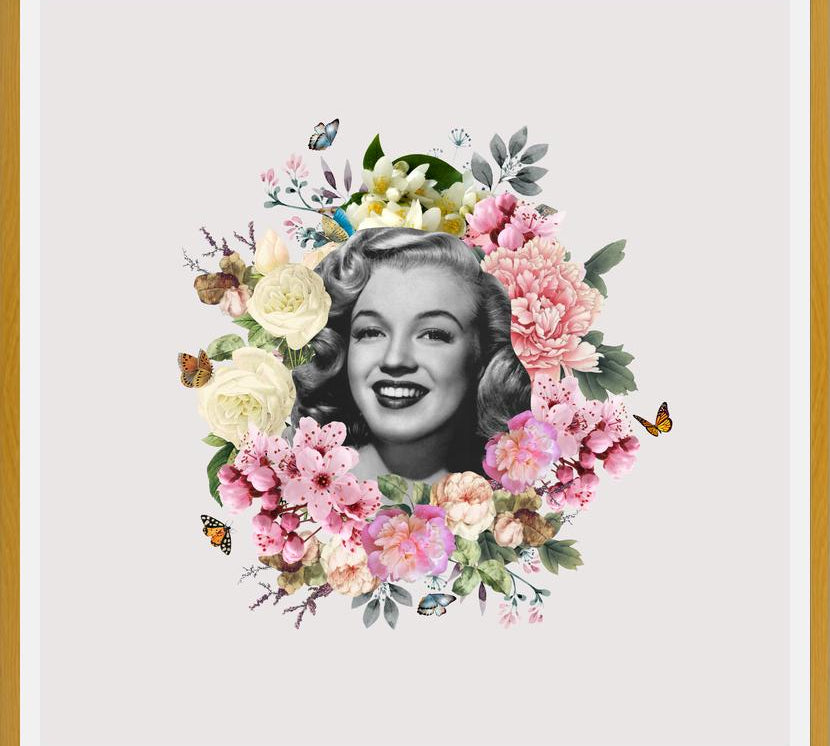 Cuadro Kitsch Flowers Portraits - Marilyn Light