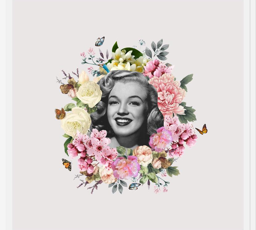 Cuadro Kitsch Flowers Portraits - Marilyn Light