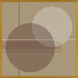Cuadro Transparent Circles with Lines