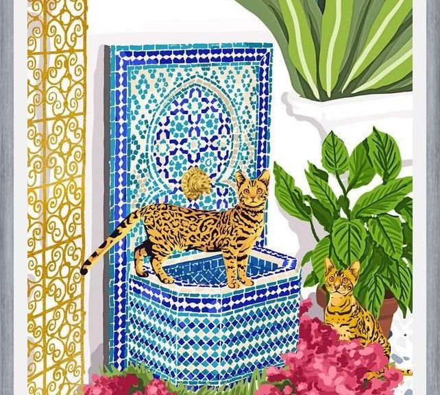 Cuadro Royal Cats, Moroccan Architecture Greece