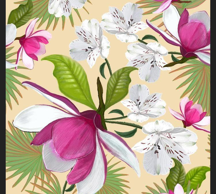 Cuadro Magnolia Pattern