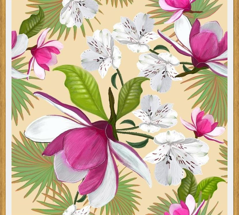 Cuadro Magnolia Pattern