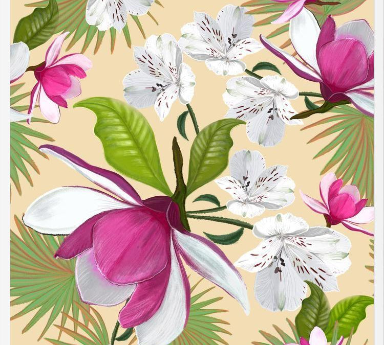 Cuadro Magnolia Pattern