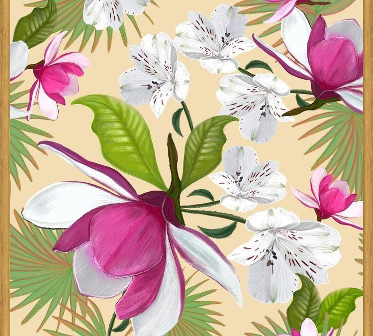 Cuadro Magnolia Pattern