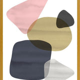 Cuadro Organic Bold Shapes Gold Pink 2