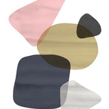 Canvas Organic Bold Shapes Gold Pink 2