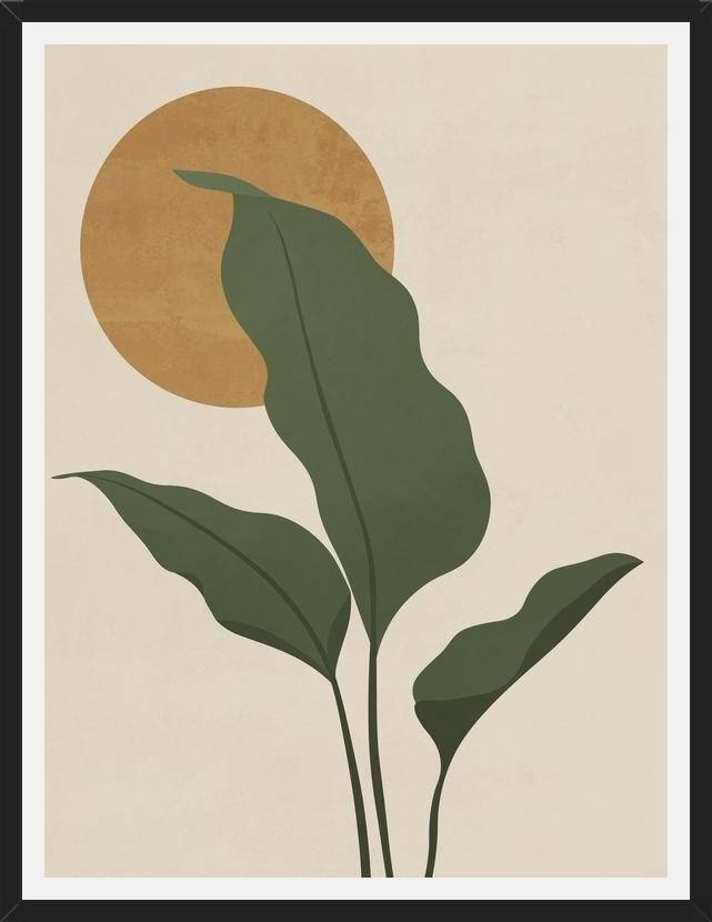 Cuadro LEAVES AND SUN - 01B