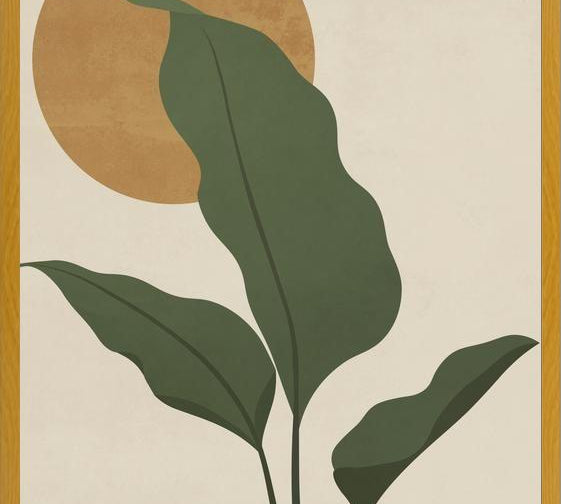 Cuadro LEAVES AND SUN - 01B