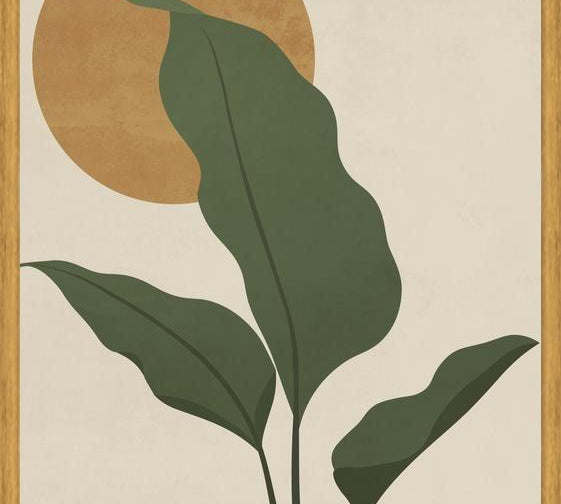 Cuadro LEAVES AND SUN - 01B