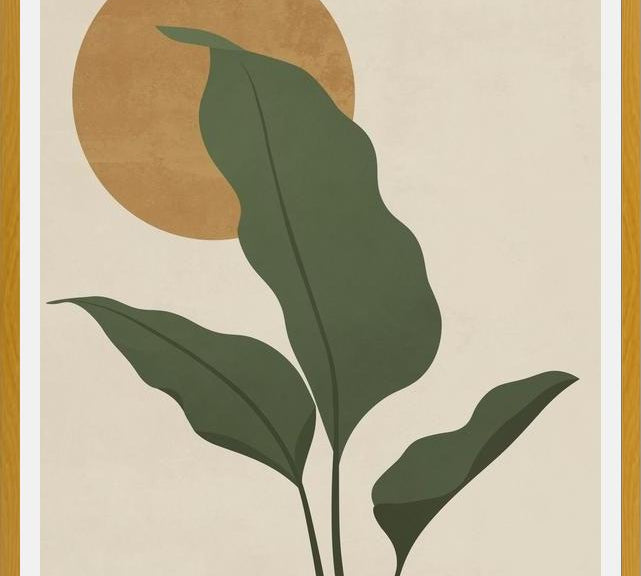 Cuadro LEAVES AND SUN - 01B