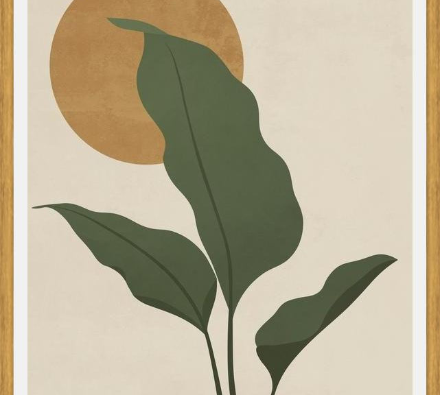 Cuadro LEAVES AND SUN - 01B