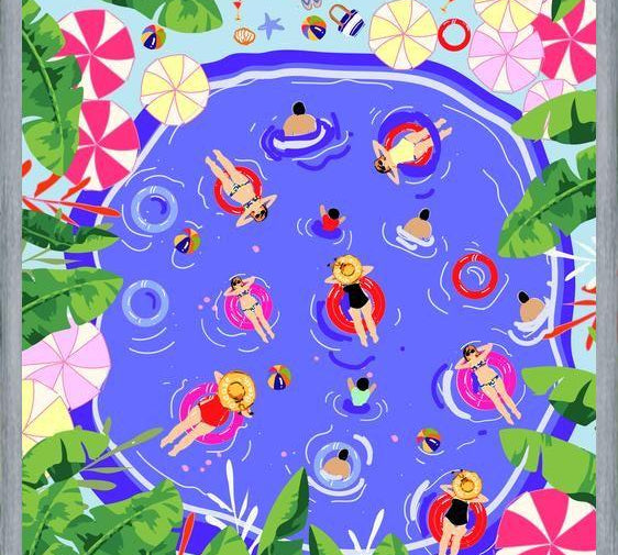 Cuadro Pool Party