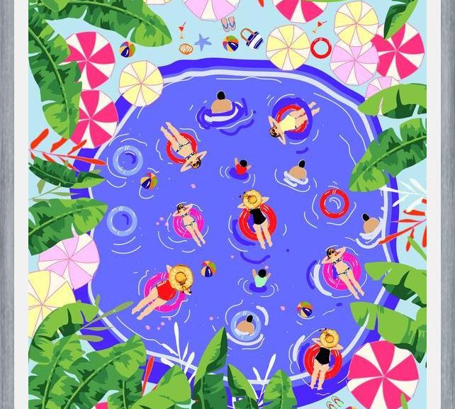 Cuadro Pool Party