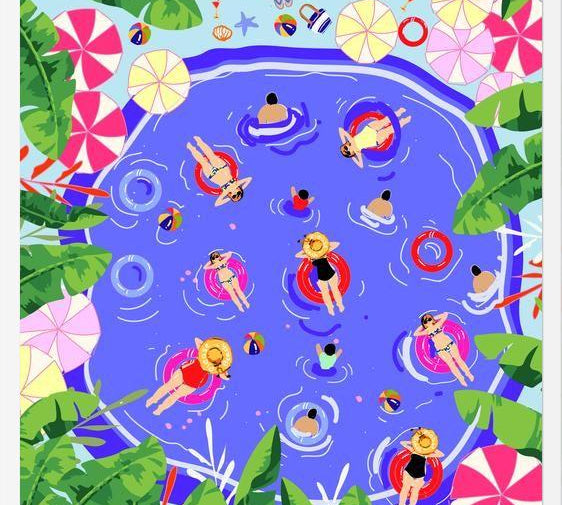 Cuadro Pool Party