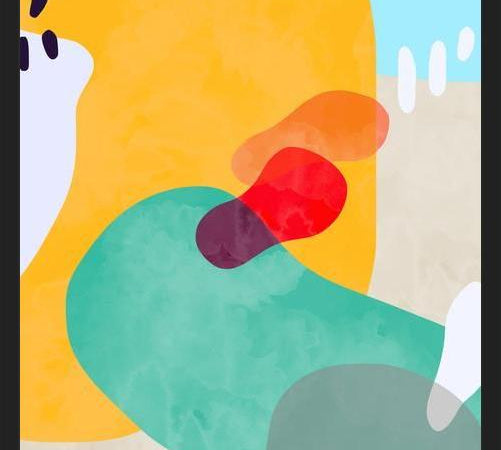 Cuadro Modern Organic Shapes