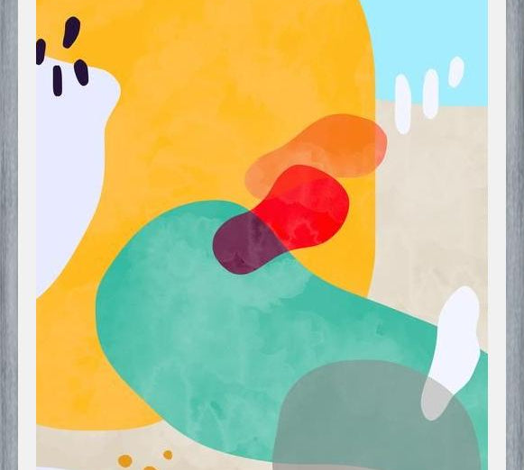 Cuadro Modern Organic Shapes