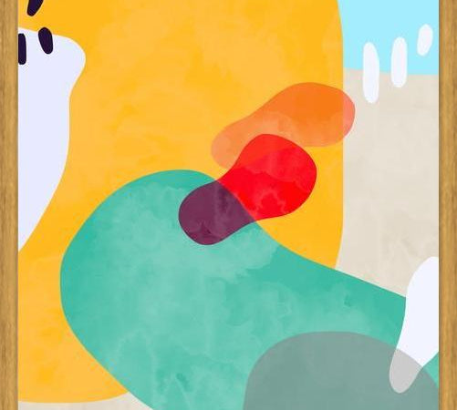 Cuadro Modern Organic Shapes