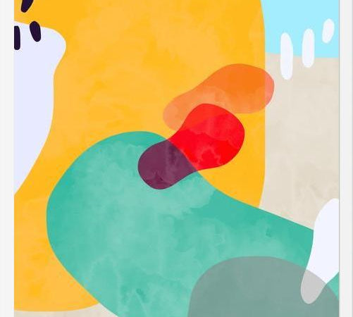 Cuadro Modern Organic Shapes