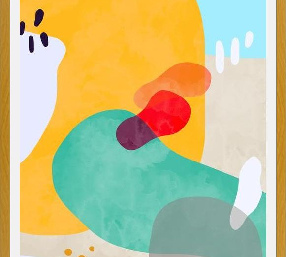 Cuadro Modern Organic Shapes
