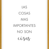 Cuadro Las cosas más importantes no son cosas