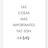 Cuadro Las cosas más importantes no son cosas