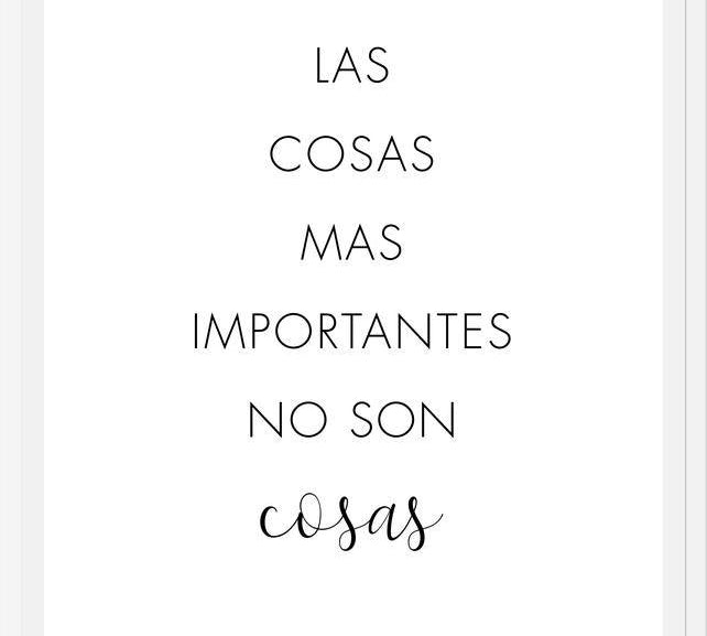 Cuadro Las cosas más importantes no son cosas