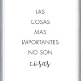Cuadro Las cosas más importantes no son cosas