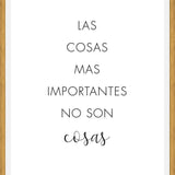Cuadro Las cosas más importantes no son cosas