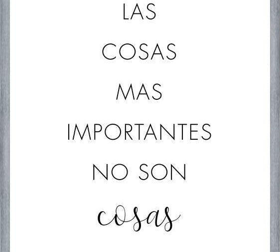 Cuadro Las cosas más importantes no son cosas