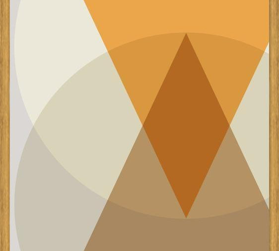 Cuadro Circles & triangles - earth tones