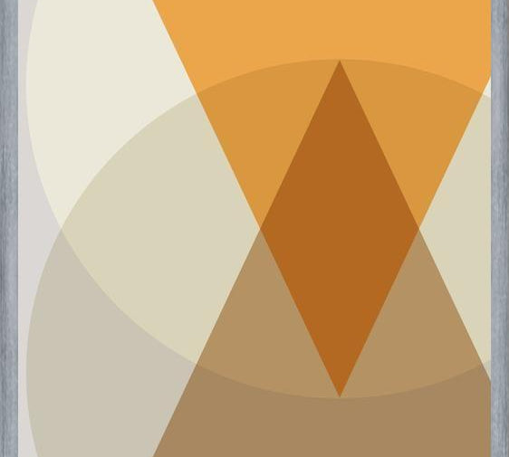 Cuadro Circles & triangles - earth tones