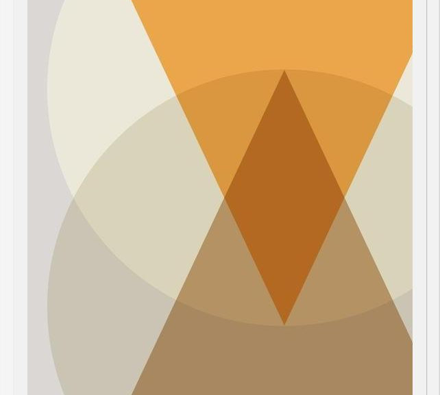 Cuadro Circles & triangles - earth tones