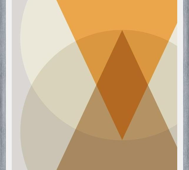 Cuadro Circles & triangles - earth tones