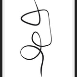 Cuadro Black ink traces II
