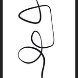 Cuadro Black ink traces II