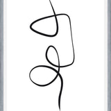 Cuadro Black ink traces II