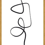 Cuadro Black ink traces II
