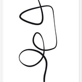 Cuadro Black ink traces II