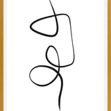 Cuadro Black ink traces II