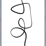 Cuadro Black ink traces II