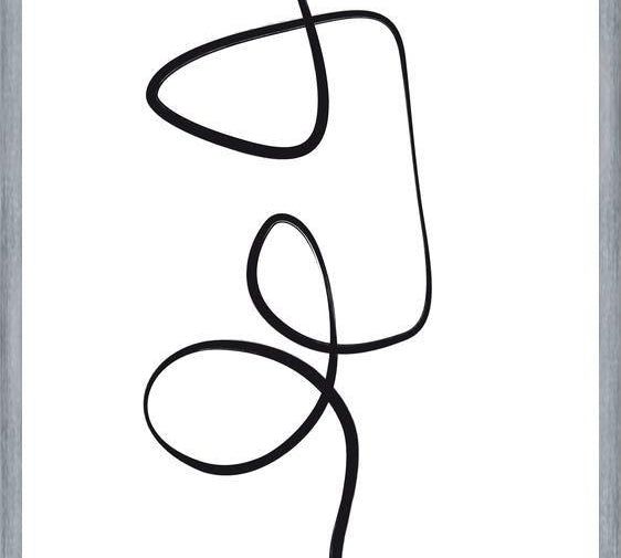 Cuadro Black ink traces II
