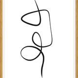 Cuadro Black ink traces II