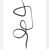 Cuadro Black ink traces II