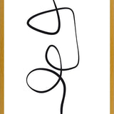 Cuadro Black ink traces II