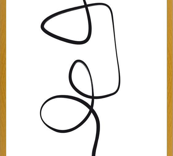 Cuadro Black ink traces II