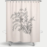 Cortina de Baño Acacia Branch Drawing