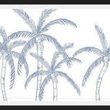 Cuadro Palmeras azules