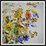 Cuadro Floral in Yellow and Blue