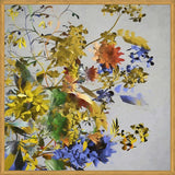 Cuadro Floral in Yellow and Blue